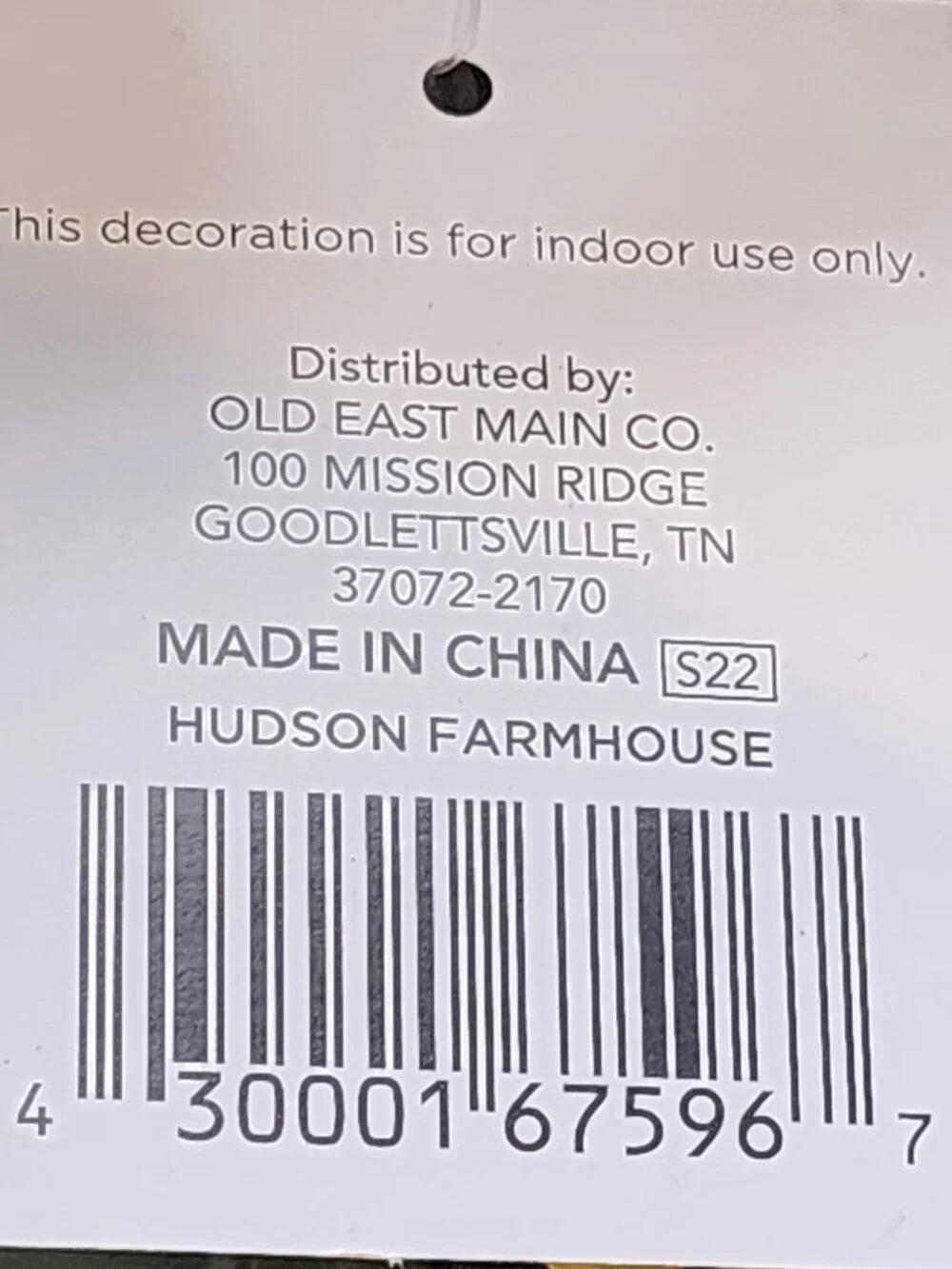 Hudson Farmhouse True Living Yellow Flower Leaf Indoor Only 18